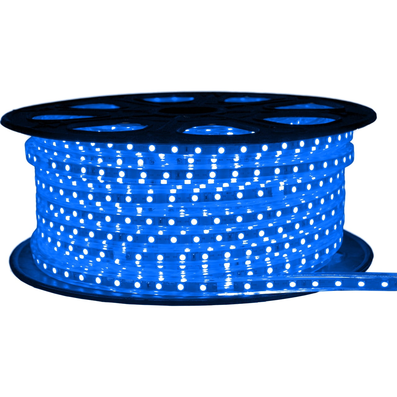 Blue LED Strip Light 120 Volt High Output (SMD 5050) 148 Feet