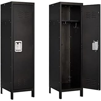 【送料無料】Rald Locker 4D Chest / Black Tidoin Modern 3-Tier Steel Adjustable Shelves Locker in Black YLN