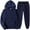 390#Navy, variant on Mens 2 Piece Jogger Sweatsuit Men Sweatsuits Sets with Long Sleeve Hoodie, Athletic Outfit for Jogging, Gym & Lounge​ Black 2XL