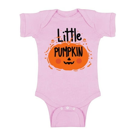 

Awkward Styles Halloween Baby Bodysuit Little Pumpkin Romper