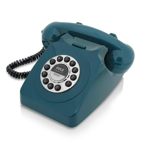 PYLE PPRETRO25BL - Vintage / Classic Style Corded Phone - Retro Design Landline