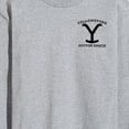 thumbnail image 3 of Yellowstone - Stone Duttonbravado Left Chest - Men's Long Sleeve T-Shirt, 3 of 6