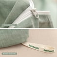 thumbnail image 6 of BESTOUCH Duvet Cover Set Queen 100% Washed Cotton Linen Feel Soft Chic Lightweight 3Pcs (Green, 90"x90"), 6 of 8