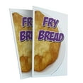 thumbnail image 4 of A-frame Sidewalk Fry Bread 24" x 36" Double Sided A-Frame Sidewalk Sign, Includes 2 Plastic Inserts | Foldable Portable White Signicade Sandwich Board Signs, 4 of 5