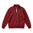 thumbnail image 3 of Aezemi Quarter Zip Sweatshirt for Men Pullover No Hood Long Sleeve Casual Soft Mock Neck Sweatshirt Fall Winter Workout Sports Outerwear Top L, 3 of 7
