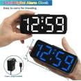 thumbnail image 3 of Small digital alarm clock plug, suitable for bedroom bedside, miniature electronic clock, large digital display, with battery backup, suitable for desk, 3 of 7