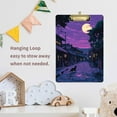 thumbnail image 4 of FORMRS Acrylic Clipboard with Low Profile Clip Standard A4 Letter Size, 12.5" x 9", Purple Street, 4 of 8