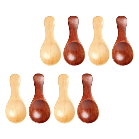 

8 Pcs Milk Condiment Wood Spoons Baby Wooden Flatware Wooden