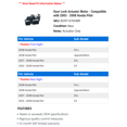 thumbnail image 2 of Door Lock Actuator Motor - Compatible with 2003 - 2008 Honda Pilot 2004 2005 2006 2007, 2 of 2