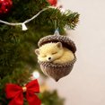 thumbnail image 5 of Forest Animal Acorn Ornaments Animal Christmas Tree Decorations 2D Acrylic Hanging Pendants for Xmas Holiday Party, Car, Home Decor, 5 of 6