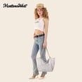 thumbnail image 5 of Montana West Large Tote Bag for Women Oversized Shoulder Purses with Chain Handbags, Silver, 5 of 7