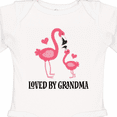thumbnail image 4 of Inktastic Grandma Loves Me Flamingo Grandchild Girls Long Sleeve Baby Bodysuit, 4 of 5