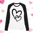 thumbnail image 5 of ITSAME Long Sleeve Shirts For Girls, Casual Comfortable Crewneck Heart Graphic Pullover Top Black 5-6T, 5 of 5
