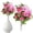 Pink, variant on Artificial Azalea Flower for Outdoor & Indoor, Azalea Garden Plants Bush, Seven-Leaf Faux Azalea Florals, UV-Resistant Garden Plants, Fade-Proof Blooms, Realistic Blossoms, 12.59 ×5.11 in,Yellow