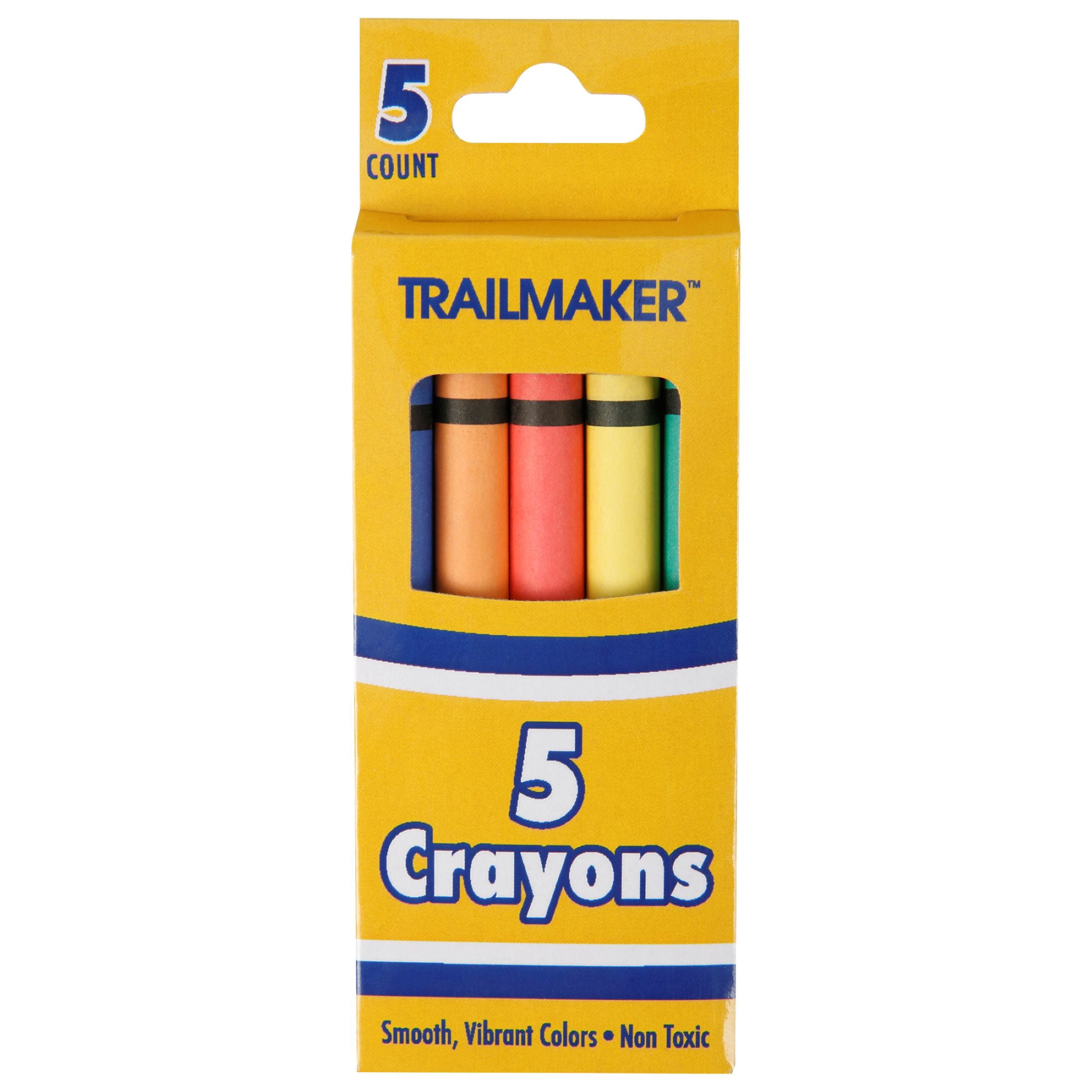 100 Pack of Crayons Containing 5 Crayons Per Box for Coloring - 500 Count Crayons Total