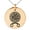 Rose, variant on Stainless Steel Binding Vegvisir Troll Cross Runic Viking Engraved Small Medallion Circle Charm Pendant Necklace
