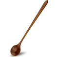 thumbnail image 1 of Cuchara de sopa larga, cuchara de arroz de madera, redonda, cabeza coreana, 10,9 pulgadas de largo, coreana, japonesa, cuchara de sopa mixta natural, cuchara de sopa de cocina, 1 of 4