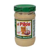 El Pilón Natural Minced Garlic, 7oz, Refrigerated, Liquid, Natural, Cholesterol Free, Plastic Jar