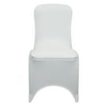 thumbnail image 3 of Your Chair Covers - Square Top Stretch Spandex Banquet Chair Cover White for Wedding, Party, Birthday, Patio, etc., 3 of 5