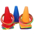 thumbnail image 1 of Divertido Juego de Lanzamiento de Anillos para Niños, Lanzamiento Al Aire Libre, Círculo de Plástico, Competencia Interactiva Entre Padres e Hijos, Entrenamiento de Sentidos, 1 of 5