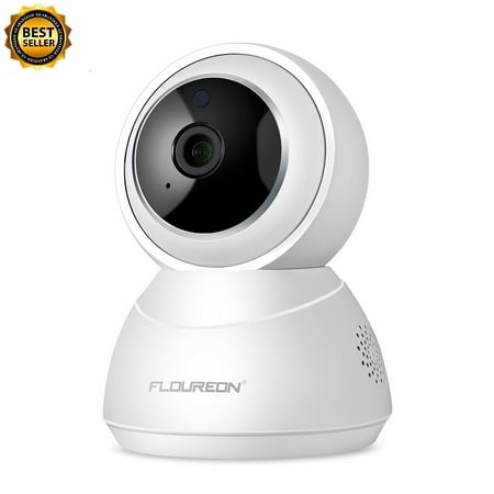 Security Camera 1080P WiFi Pet Camera - FLOUREON Wireless Indoor Pan/Tilt/Zoom Home Camera Baby Monitor IP Camera with Motion Detection Two-Way Audio, Night Vision - Cloud (Best Night Vision Wifi Camera)