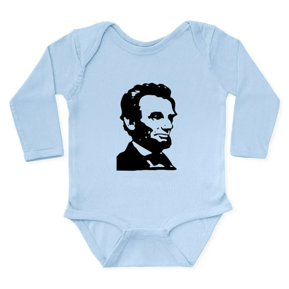CafePress - Us President Abraham Lincoln Body Suit - Long Sleeve Cotton Baby Bodysuit