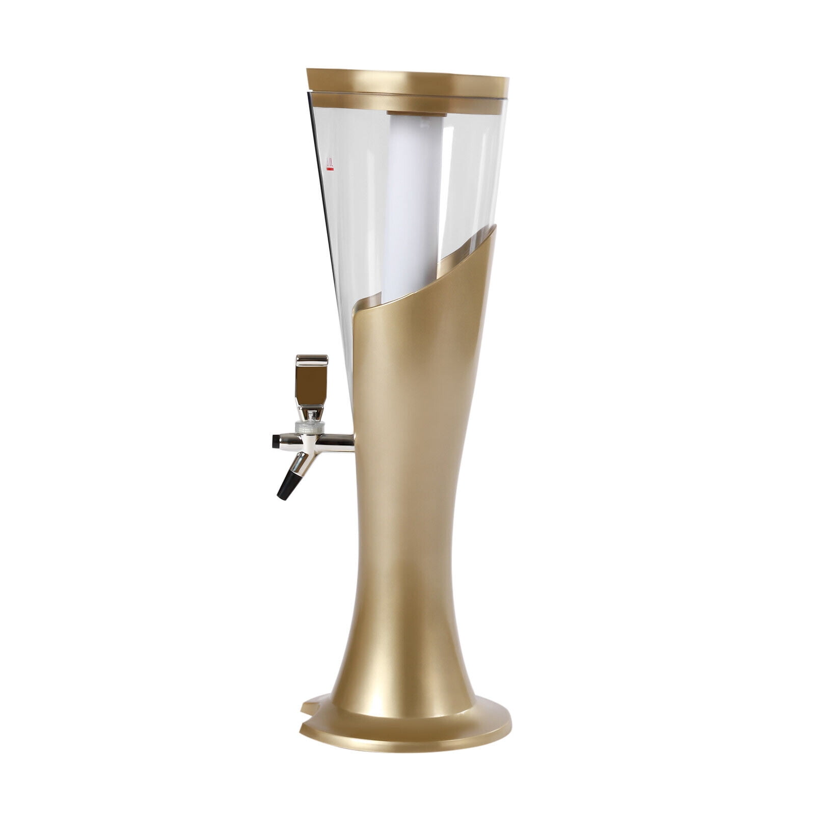 Mimosa Tower, 3L/100oz Mimosa Tower Dispenser with Ice Tube and LED Light, Tabletop Beer Dispenser (Model 2)
