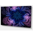 thumbnail image 2 of Art Numérique Bleu Violet Fleurs Fractales - Impression sur Toile Florale, 2 of 3