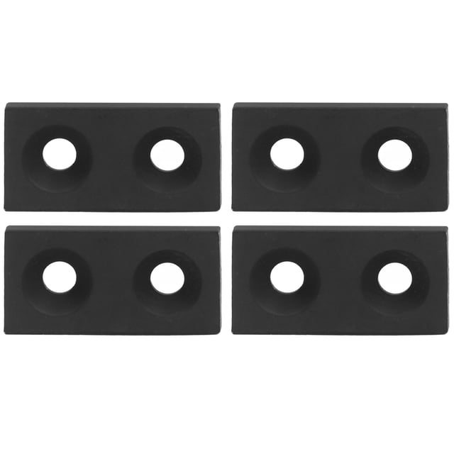 Aluminum Alloy End Caps, Profile Cover Plate 2040 Double Holes Standard Sizes for CNC Machines for Robotics Projects Black