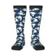 thumbnail image 1 of Fotbe Shark Calcetas Divertidas Estampadas para Hombre y Mujer, Calcetas de Algodón hasta la Rodilla para Caminar, Correr, Enfermería y Embarazo, 1 of 6