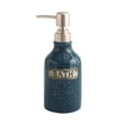thumbnail image 1 of Qeeadeea Ceramic Lotion Dispenser, Hand Soap Dispenser, Refillable Shampoo Dispenser, Bathroom Vanity Countertop-blue-400ml/14oz, 1 of 7