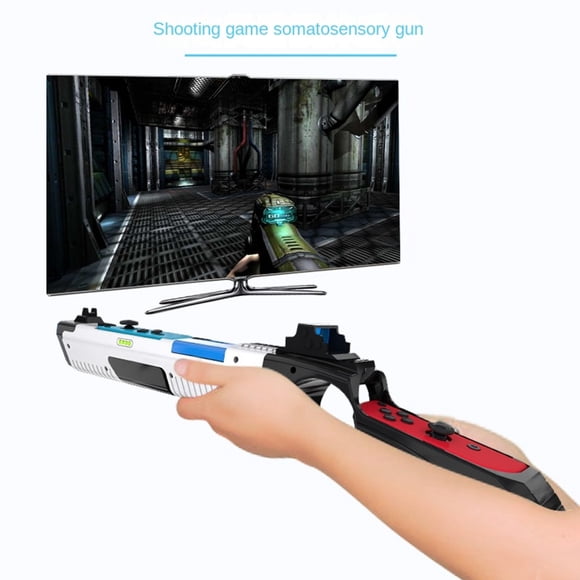 Compatible con Nintendo Switch/OLED Mando ergonómico con empuñadura tipo pistola - Accesorio de juego con agarre mejorado para el mando NS Gamepad
