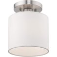 thumbnail image 3 of Livex Lighting 41094-91 1 Lt Brushed Nickel Ceiling Mount, 3 of 3