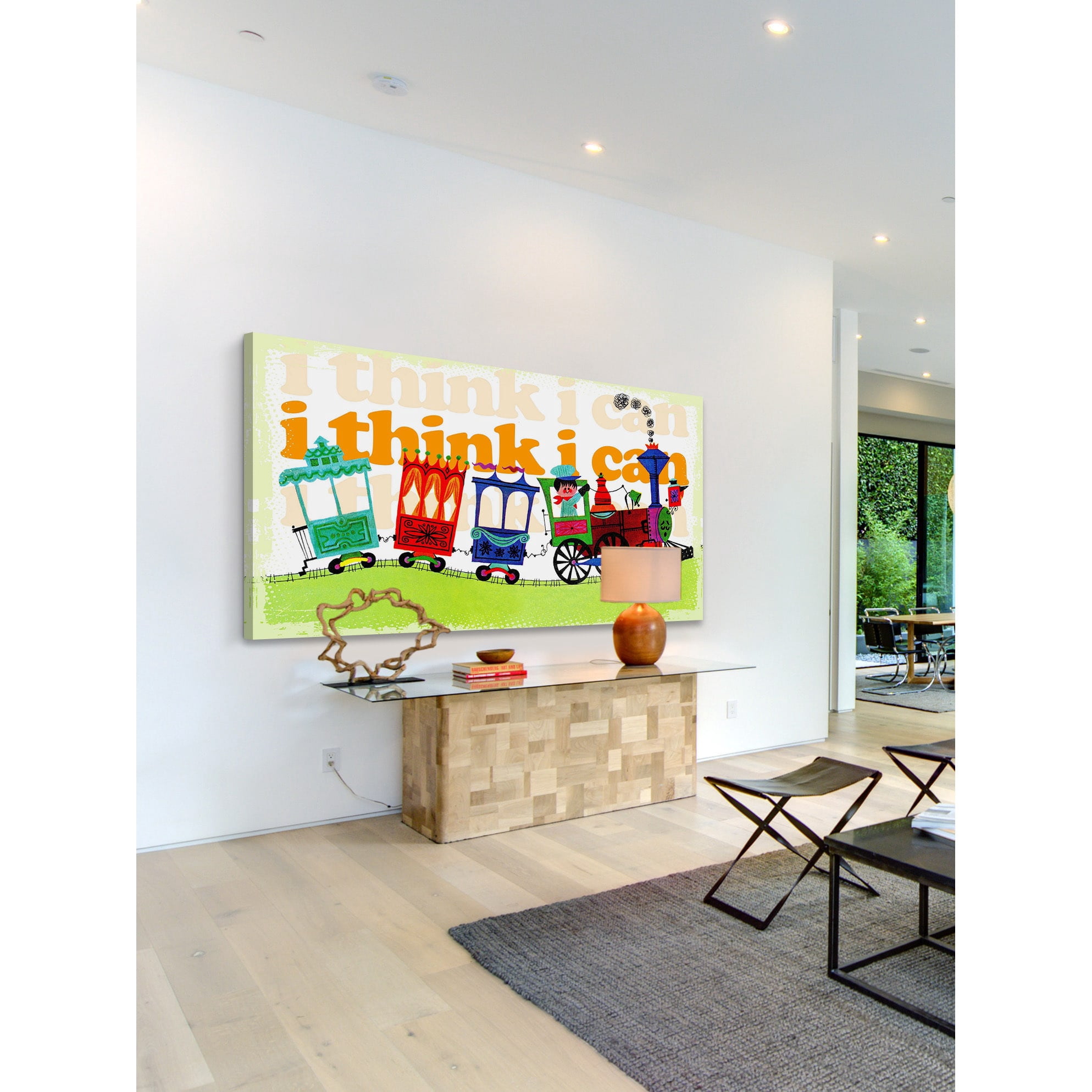 Marmont Hill Inc Marmont Hill 'I Think I Can' by Curtis Painting Print on Canvas - Multi-color
