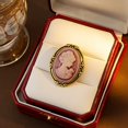 thumbnail image 1 of Broche elegante con camafeo Vintage de cabeza de Reina para mujer, broche con retrato de estilo a la moda para joyería de boda antigua, 1 ud., 1 of 2