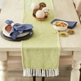 thumbnail image 3 of DII Textured Cotton Table Runner, Avocado, 15"W x 108"L, 3 of 3