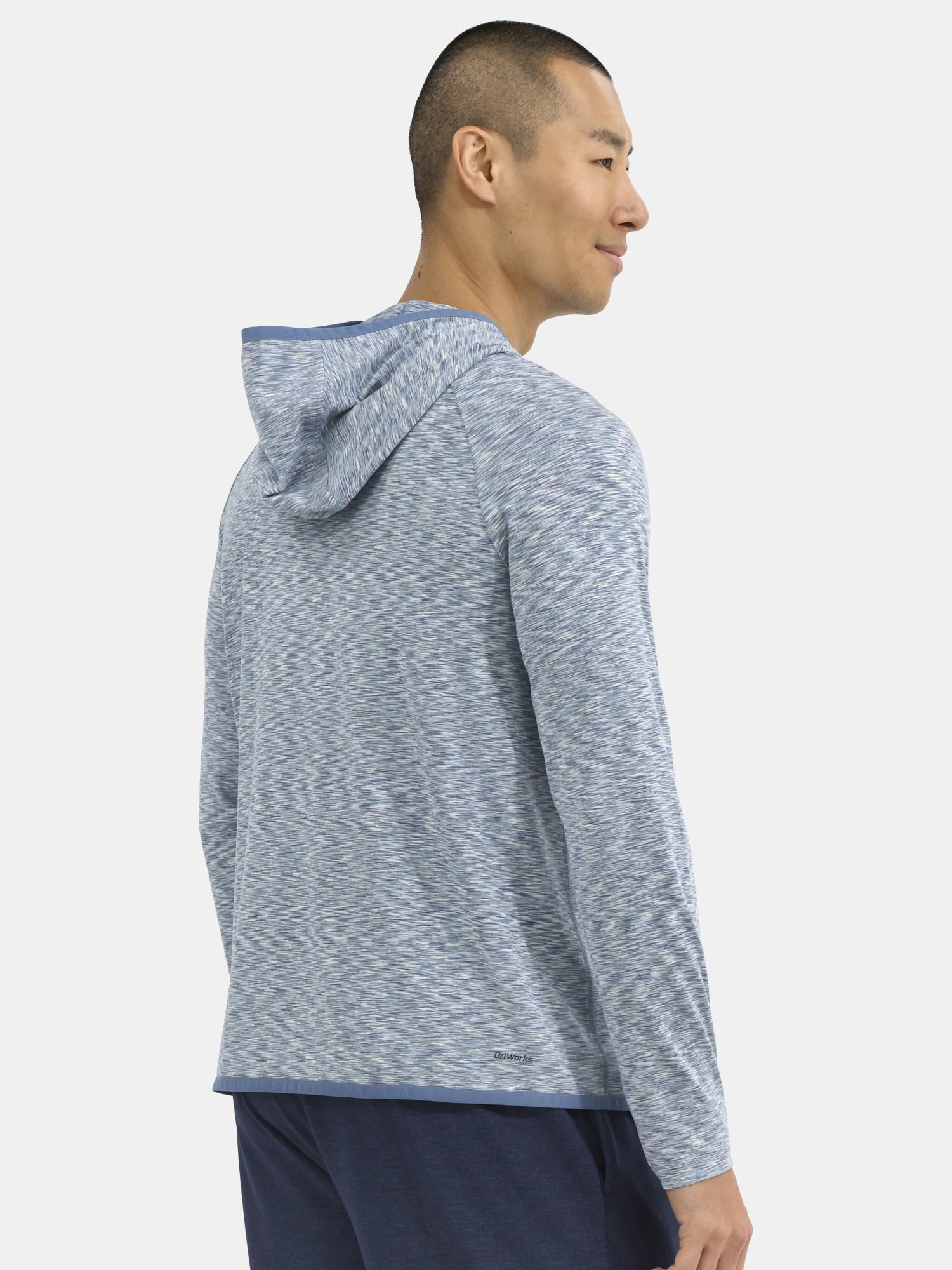 Athletic Works Men's & Big Men's Long Sleeve Space Dyed Hoodie, Sizes S-3XL