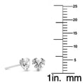 thumbnail image 2 of Precious Stars Sterling Silver Cubic Zirconia 5mm Heart Stud Earrings, 2 of 3