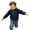Navy, variant on Edvintorg Boys Hoodie Long Sleeve Casual Pullover Top Half Zip Hooded Sweatshirt with Pocket Clothes for Boys Size 3-12