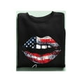 thumbnail image 3 of Love Usa Flag Lips Sweatshirt Women's -SmartPrintsInk Designs, 3 of 4