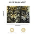 thumbnail image 3 of Nawypu  Black and White Wolf Wall Art Christian Two Wolves Poster Wolves King and Queen Crown Picture Motivational Canvas Print Painting for Bathroom Bedroom Office Framed Artwork, 3 of 6