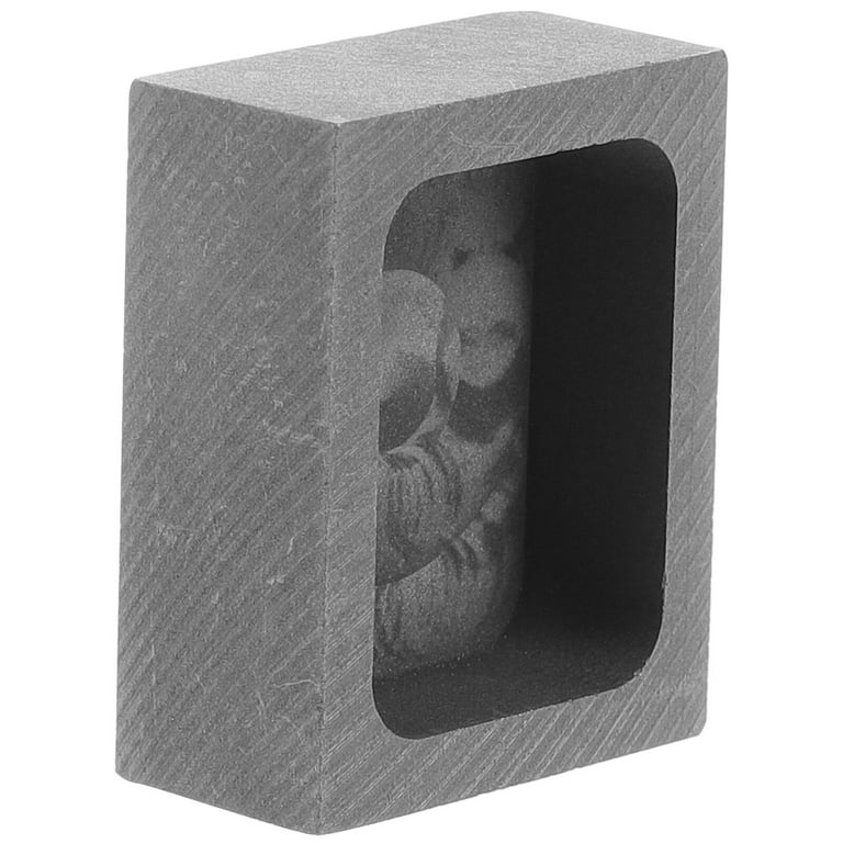 Graphite Mold Ingot Mold Metal Casting Smelting Mold Jewelry Making Supply, Size: 4x3x2CM