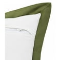 thumbnail image 5 of 20" X 20" White And Moss Green 100% Cotton Geometric Zippered Pillow, 5 of 10