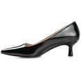 thumbnail image 3 of Journee Womens Celica Slip On Kitten Heel Pointed Toe Pumps, Widths Available, 3 of 10