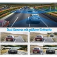 thumbnail image 4 of Dashcam Cámara delantera y trasera para automóvil con tarjeta SD de 32 GB, 4 pulgadas Full HD 1080P, gran angular de 170 °, visión nocturna, sensor G, WDR, grabación en bucle, monitoreo de, 4 of 7