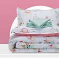 thumbnail image 1 of SLEEP ZONE Kids Bed-in-a-Bag Bedding Set Easy-Care Microfiber Ultra Soft Comforter and Sheet Sets with Sham 5 Pieces Princess Castle for Girls, Pink, Twin, 1 of 4