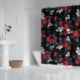 thumbnail image 2 of Pioneer Flower Floral Print Pattern Shower Curtain 84"x72" ,Bathroom Decorative Shower Curtains Set with 12 Hooks,Modern Waterproof Washable Shower Curtain, 2 of 6