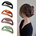 thumbnail image 2 of Clip à griffes à cheveux Matte: 4pcs Plastique Simple Simple Coiffure Clip Cince Accessoire Cheveux, 2 of 10