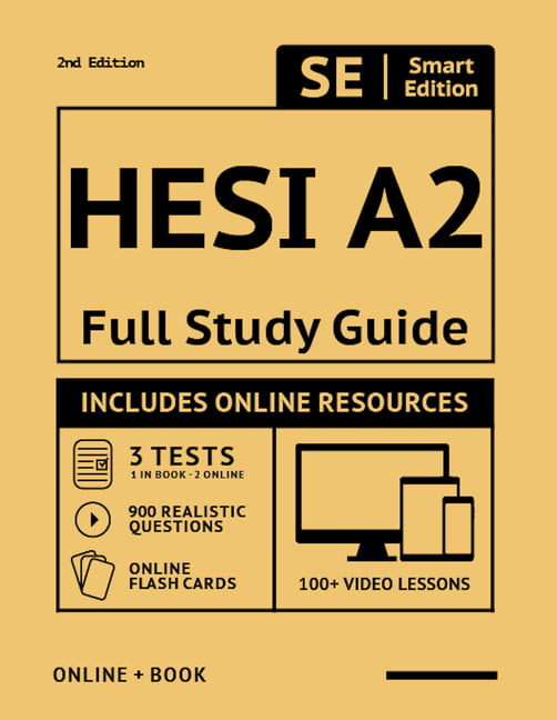 Hesi A2 Full Study Guide 2nd Edition Complete Subject Review With 100