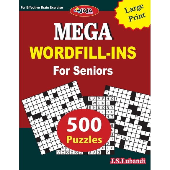 Mega Word Fill-In For Seniors